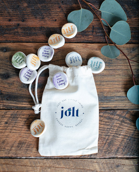 JOLT Blessing Stones, 10 Count in Branded Cloth Bag